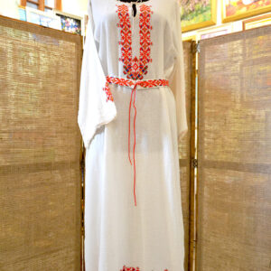 Embroidered-Women-Long-Shirt-Traditional-Bulgarian-Symbols