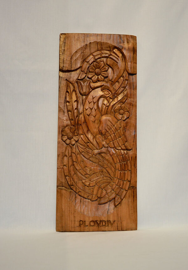 Phoenix wood carving