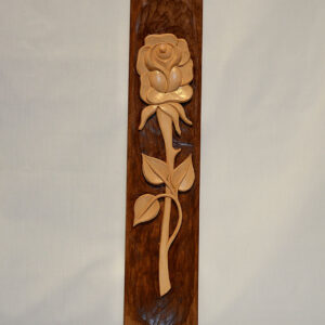 Wooden rose from linden wood