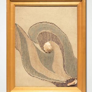 hand woven textile wall panel snail