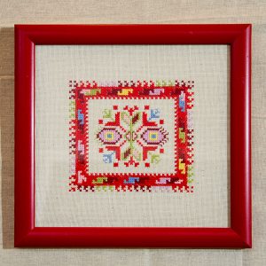 traditional Bulgarian embroidery souvenir wall panel