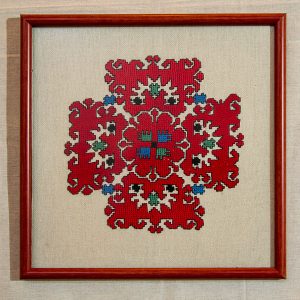 traditional Bulgarian embroidery souvenir wall panel