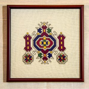 traditional Bulgarian embroidery souvenir wall panel