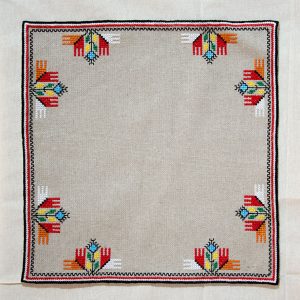 handmade bulgarian embroidery serviette
