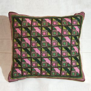 hand made bulgarian embroidery pillow