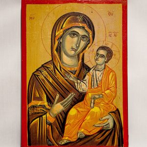 wood orthodox icon St. Mary