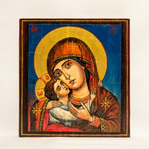 wood orthodox icon St. Mary